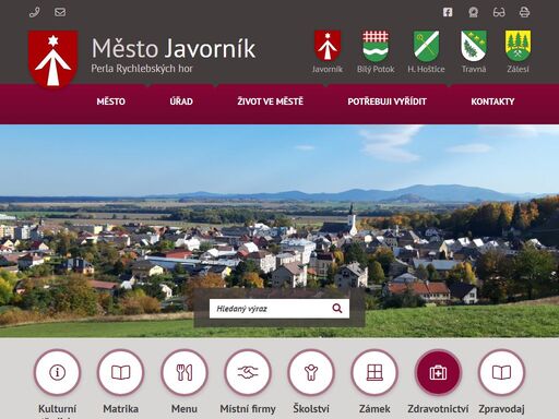 oficiální stránky města javorník