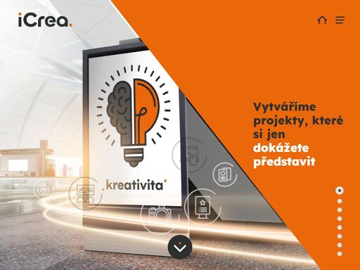 jsme icrea, reklamní agentura. nabízíme vždy originalitu a flexibilitu. kreativita • design • branding • reklama • web • foto.