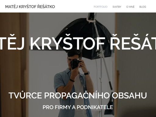 tvořím reklamní fotografie a videa na sociální sítě, které zaujmou!

// matěj kryštof řešátko – reklamní fotograf a kameraman