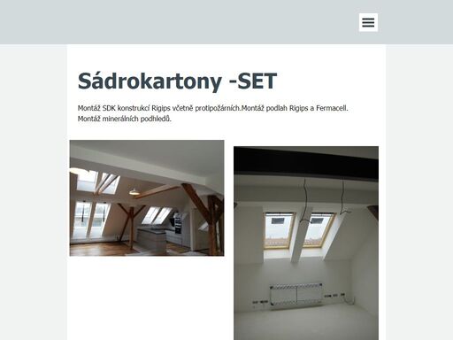montáže sádrokartonu,kazetové podhledy , akustické systémy rigips a fermacell