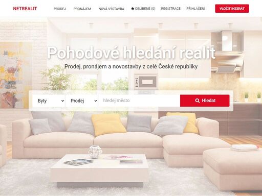 netrealit.cz nabízí pohodové hledání nemovitostí a pro inzerenty maximálně komfortní a efektivní rozhraní pro inzerci realit.
