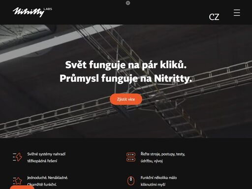 svižné průmyslové systémy nahradí těžkopádný software. strojové učení zefektivní r&d. vytvořte procesy pár kliky. efektivně testujte výrobky.