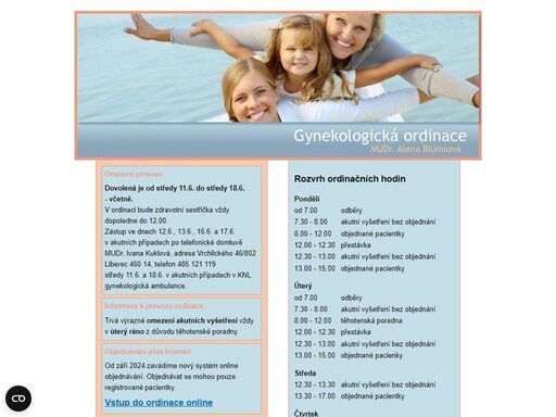 gynekologická ordinace, liberec. komplexní gynekologická ambulantní péče, těhotenská poradna.