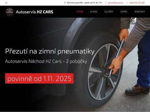 hz cars je autoservis v náchodě, který si za více než rok svého fungování vybudoval pověst spolehlivého partnera pro řidiče. od samého začátku se zaměřujeme na kompletní péči o automobily – od běžné údržby a pneuservisu, přes diagnostiku a opravy, až po odtahové služby, profesionální čištění a renovaci laku. naším cílem je, aby se každý zákazník...