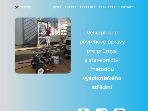 velkoplošné povrchové úpravy pro průmysl a stavebnictví metodou vysokotlakého stříkání. aplikací nátěrových hmot se zabýváme již přes 30 let.