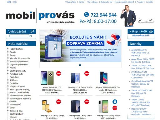 servis a prodej mobilních telefonů a příslušenství, prodej náhradních dílů, odblokování, výkup