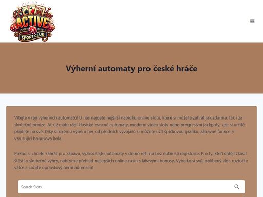 www.activesportclub.cz