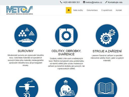 metos v.o.s. | metalurgický technicko obchodní servis | zabýváme se obchodní činností na českém slévárenském trhu.