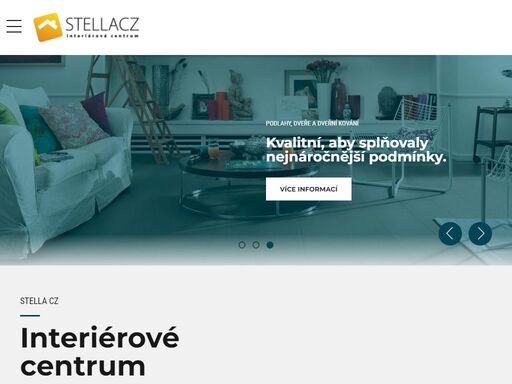 interiérové centrum stella cz olomouc nabízí prodej a montáž vchodových i interiérových dveří a zárubní, dveřního kování, laminátových, vinylových a dřevěných podlah. stovky realizací, široká nabídka, důraz na kvalitu design. u nás budete mít z čeho vybírat!
