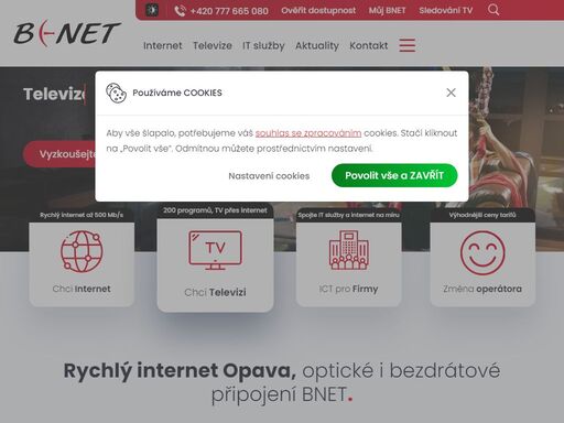 neváhejte ušetřit! levný a rychlý internet na doma i pro firmy. připojení za fér ceny a servis zdarma. neomezené tarify, wifi, iptv, opava 5g síť bnet