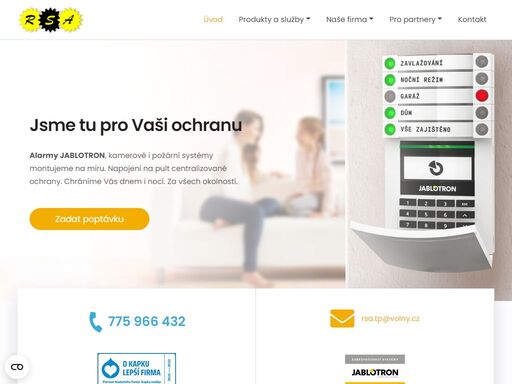 jsme tradiční autorizovaný distributor společnosti jablotron poskytující své služby v okolí ústeckého kraje.