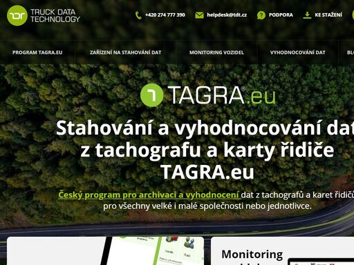 truck data technology, s.r.o. je firmou poskytující zařízení, programy a služby firmám podnikajícím v silniční dopravě. ať už je to program, stahovací klíče pre tachografy či školení