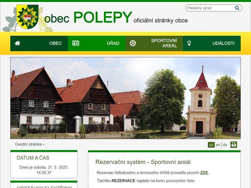 oficiální stránky obce polepy