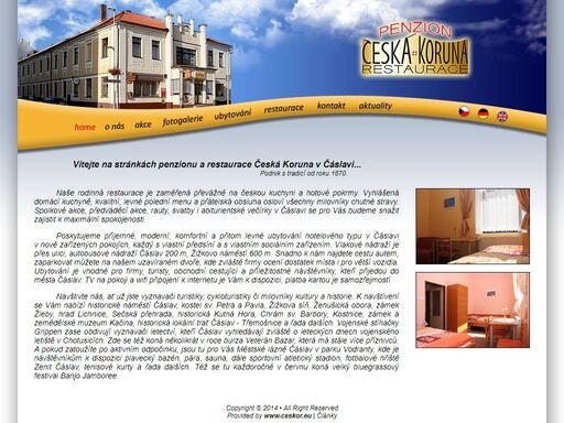 penzion česká koruna vám nabízí levné ubytování hotelového typu v nově zařízených pokojích s vlastním soc. zázemím v centru čáslavi.