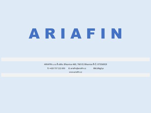 ariafin.cz