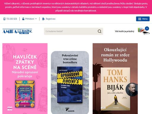 internetové knihkupectví amipa s kamennou prodejnou v přelouči.