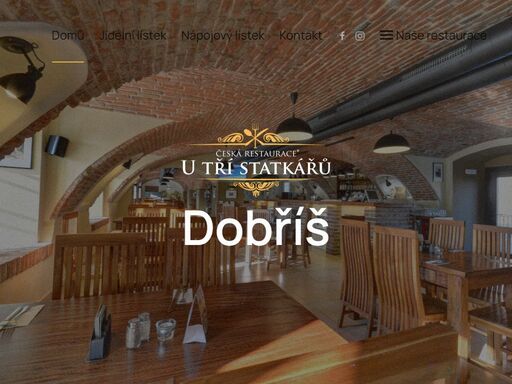 u tří statkářů dobříš | česká restaurace | penzion | wellness