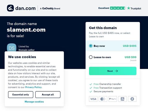 the domain name slamont.com is for sale. make an offer or buy it now at a set price.