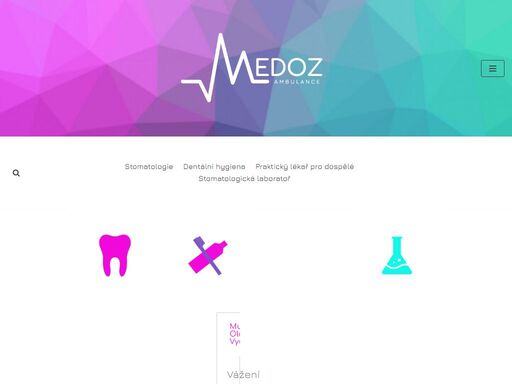 medoz s.r.o. poskytuje zdravotnické služby v oblasti stomatologie a praktického lékařství již přes 20 let. za tuto dobu se nám také podařilo vybudovat stomatologickou laboratoř a zároveň ordinaci dentální hygienistky, které jsou našim pacientům k dispozici.