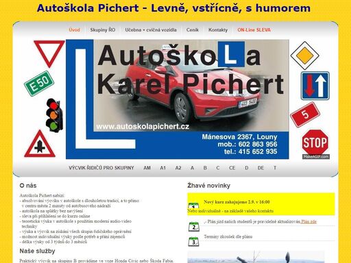 www.autoskolapichert.cz