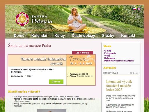 škola tantrické masáž a osobního rozvoje u patricie je pro všechny, kdo hledají kurzy, v nichž se naučí pravou tantra masáž pod odborným vedením, u profesionálky, která sama prošla hlubokou osobní transformací a umí své znalosti systematicky předat.