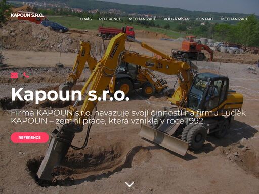 firma kapoun s.r.o. navazuje svojí činností na firmu luděk kapoun – zemní práce, která vznikla v roce 1992.