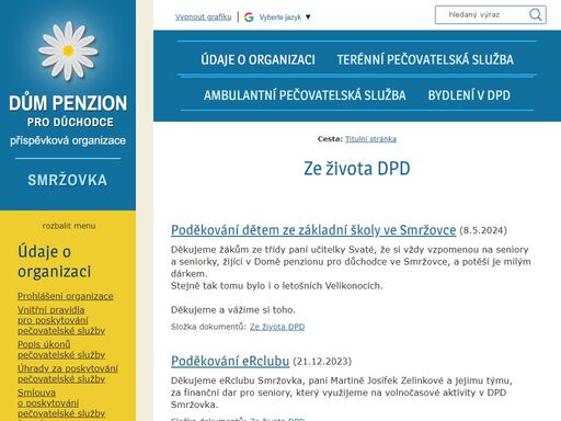 www.dpdsmrzovka.cz