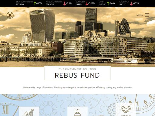 rebus fund - we use wide range of investment strategies. the long term target is to maintain positive efficiency during any market situation.