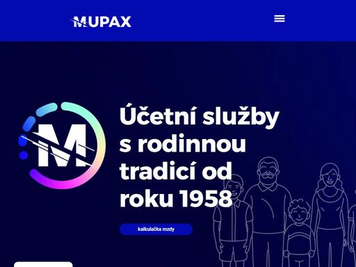 mupax - účetnictví pro příspěvkové a neziskové organizace, právnické a fyzické osoby, zpracování mezd a daní, personální poradenství.