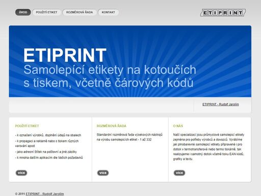 etiprint - tisk samolepících etiket, grafiky a čárového kódu