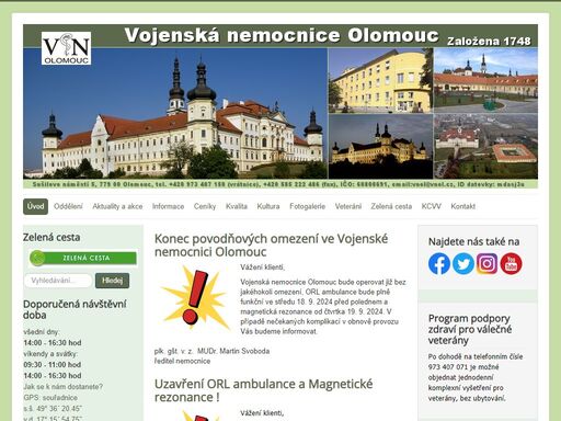 vojenská nemocnice olomouc