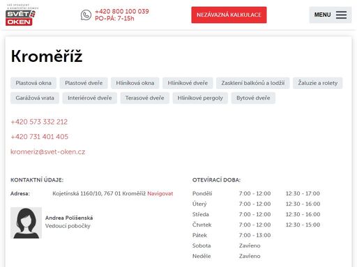 svet-oken.cz/cz/pobocky/kromeris.html
