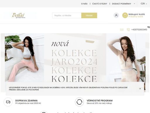 bellas cz - dámská móda - fashion e-shop. internetový obchod s módou bellas.cz - dříve fashion e-shop.cz. prodáváme dámské oblečení mnoha druhů, moderní, stylové, trendové!