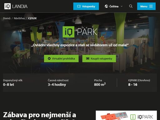 iqpark -  zábavně-naučné centrum pro nejmenší objevitele. pro děti od 0 do 8 let.