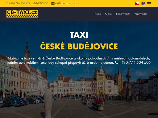 taxi české budějovice. výhodné ceny. přeprava až 6-ti lidí najednou jedním automobilem.