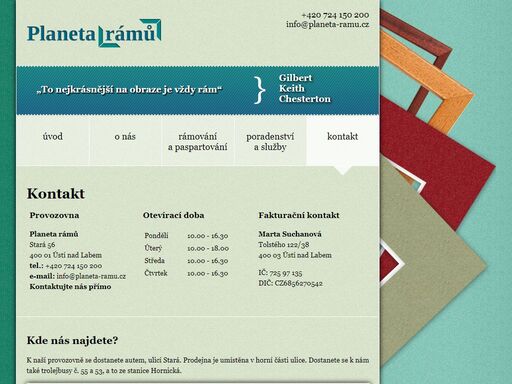 rámovací služba v ústí nad labem. široká nabídka hliníkových a dřevěných rámů, paspart a služeb s tímto spojených.