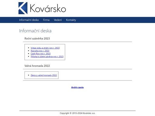 www.kovarsko.cz