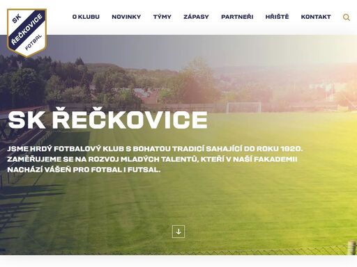 homepage, fotbalový klub, sk řečkovice