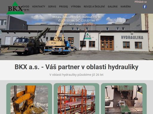 webová prezentace firmy bkx a.s.
