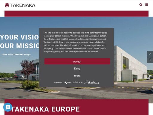 takenaka europe 

japanese roots, innovative architecture. 

this is takenaka: a family business stemming back over 17 generations, with over 400 years of construction experience and over 50 years of construction activity in europe. an achievement of which we are justifiably proud!