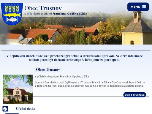 oficiální web obce trusnov