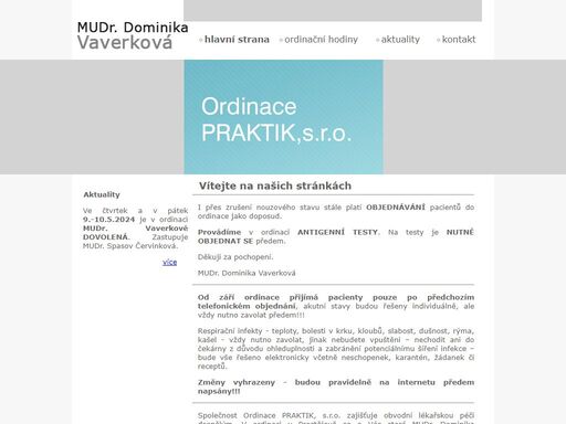 www.ordinacepraktik.cz