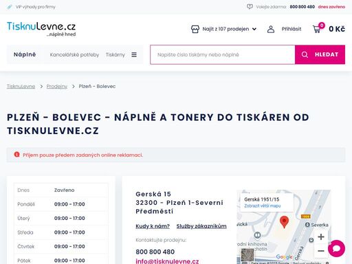 nechte si zaslat toner či náplň do vaší tiskárny do prodejny tisknulevne.cz - plzeň - bolevec.