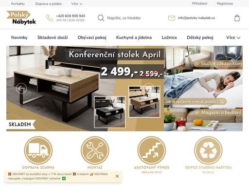jsme český internetový prodejce s kvalitním a moderním nábytkem od polských výrobců za dobrou cenu.