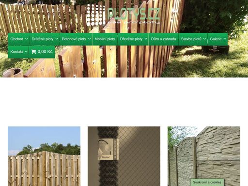 e-shop plotys.cz - ploty opava,kde můžete nakoupit pletivo,sloupky,dráty,napínáky,brány,držáky drátu,panely,podhrabové desky a příslušenství pro stavbu plotů.
