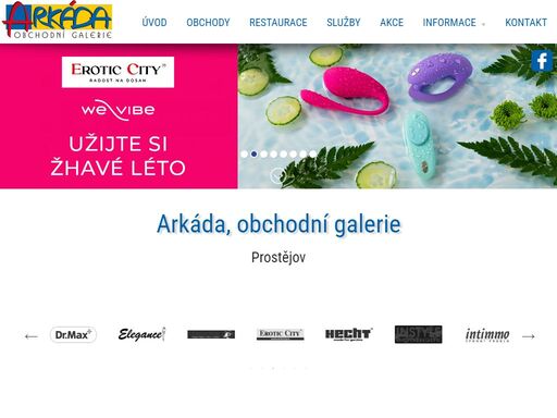 og arkáda prostějov je nákupní a společenské centrum s obchody známých značek a širokou nabídkou služeb pro návštěvníky centra.