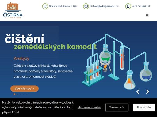 čištění zemědělských plodin a bylin (mák, hrách, cizrna, len, proso, sezam, konopí) pro potravinářský průmysl v certifikaci iso 22000:2018.