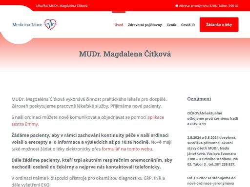 www.medicinatabor.cz