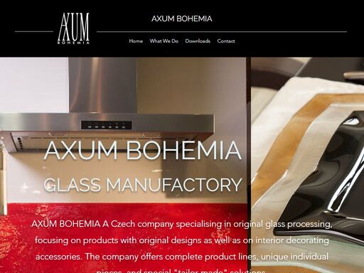 axum bohemia czech company specialising in original glass processing
focuses on glass products with original design as well as on interior decorating accessories aned led lamps. the company offers complete product lines, unique individual pieces, and special tailor made solutions.