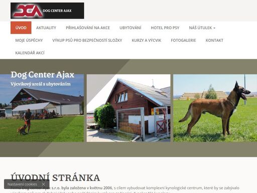    
   
   
   
úvodní stránka   
firma dog center ajax s.r.o. byla založena v květnu 2006, s cílem vybudovat komplexní kynologické centrum, které by se...